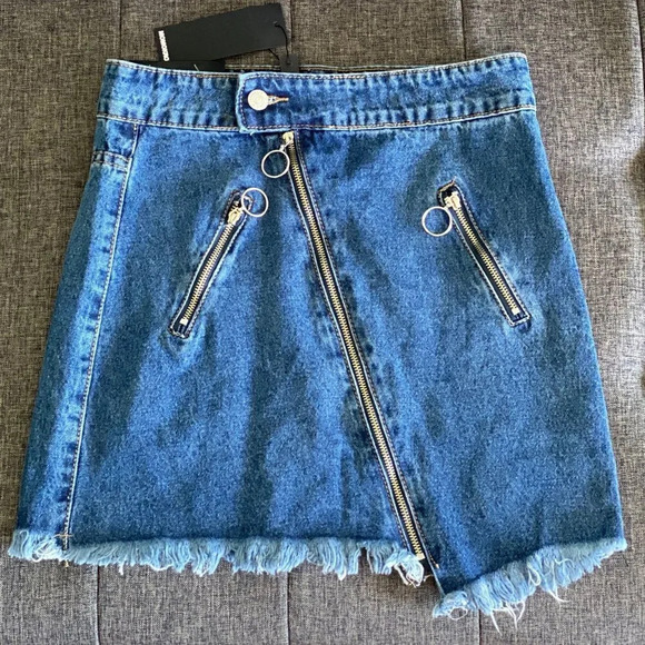 Momokrom On The Down-Low Denim Skirt - Picture 3 of 7